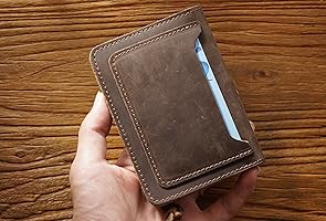 Amazon | 牛革 ミドルトラッカーウォレット (ダークブラウン) | 財布